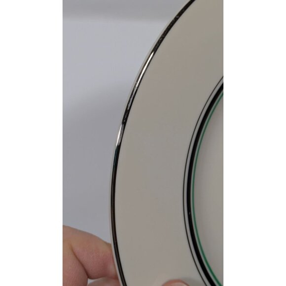 Syracuse China Coralbel Floral Dinner Plate Platinum Trim - Picture 7 of 12